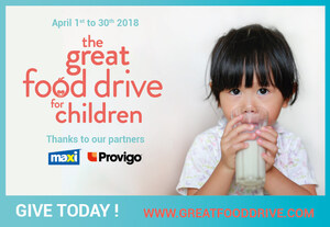 From April 1st to the 30th, three Moisson food banks join forces to combat hunger affecting babies and children up to 5 years old