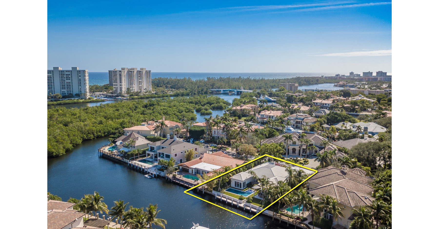 New Trend For Luxury SingleStory Deep Water Spec House in Boca Raton