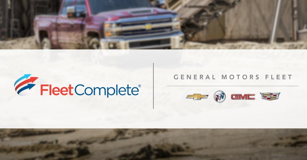 GM and Fleet Complete collaborate on a fully-integrated, web-based fleet management solution in a variety of OnStar-equipped GM vehicles (CNW Group/Fleet Complete)