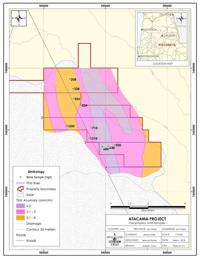 Atacama Project - Geophysics and Samples (CNW Group/Lithium Chile Inc.)