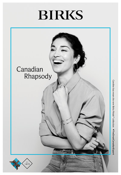 Caroline Issa wears the new Birks Pétale collection. #TheGreatCanadianExport (CNW Group/Birks Group Inc.)