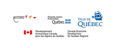 Logos : Projet ACCORD - Ministre de l'conomie, de la Science et de l'Innovation - Ville de Qubec - Dveloppement conomique Canada pour les rgions du Qubec (Groupe CNW/OPTONIQUE)