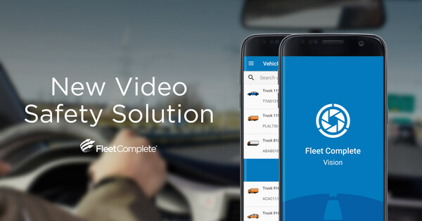 The new video analytics solution by Fleet Complete allows to visually capture events for a variety of business purposes. (CNW Group/Fleet Complete)