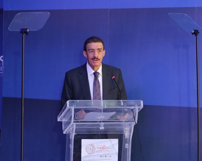 H.E. Dr Bandar Hajjar, President, Islamic Development Bank launches the $500M Transform Fund at the Islamic Development Bank Annual General Meeting, Tunisia. (PRNewsfoto/the Islamic Development Bank)