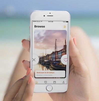 Swipe and match to connect with like-minded travelers around the world (PRNewsfoto/Holiday Swap)