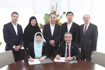 Signature du protocole d’entente à Singapour. (Groupe CNW/Hydro-Québec)