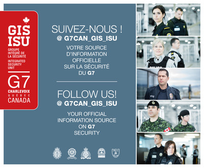 Compte Twitter du Groupe intgr de la scurit du G7 (Groupe CNW/Gendarmerie royale du Canada)