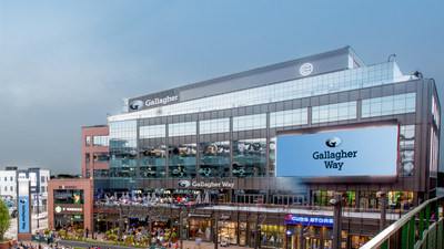 Chicago Cubs and Gallagher, global insurance brokerage, announce multi-year strategic partnership with naming rights to Gallagher Way at iconic Wrigley Field.  Architectural rendering of the Gallagher Way - an open-air, town square destination for neighbors, fans and tourists with year-round sports, entertainment and community programming. Gallagher also named Cubs' official insurance brokerage, benefits and risk management services partner.