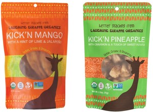 Laughing Giraffe Organics Introduces Kick'n Spiced Dried Fruit