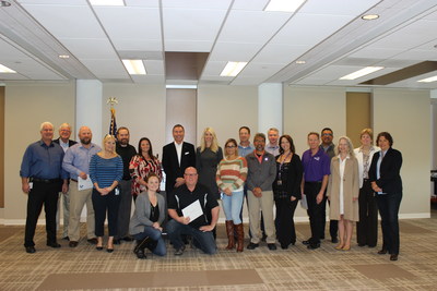 San Diego recipients of the President’s Volunteer Service Award with Bridgepoint Education CEO Andrew Clark