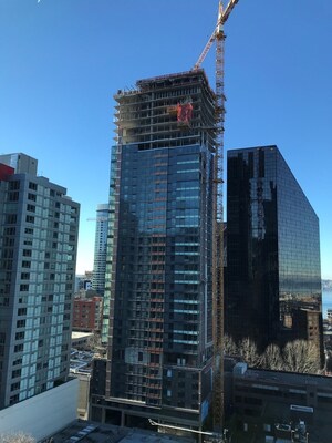 Arrivé, Mixed-Use Tower in Seattle Makes Strong Progress; Hotel and Apartments to be Open for Business in early 2019