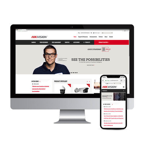 New Hikvision websites are fast, easy to navigate, and optimized for mobile devices