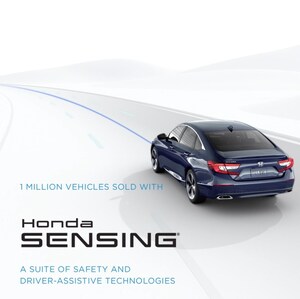 Honda Reaches One Million Vehicles with Honda Sensing® on U.S. Roads