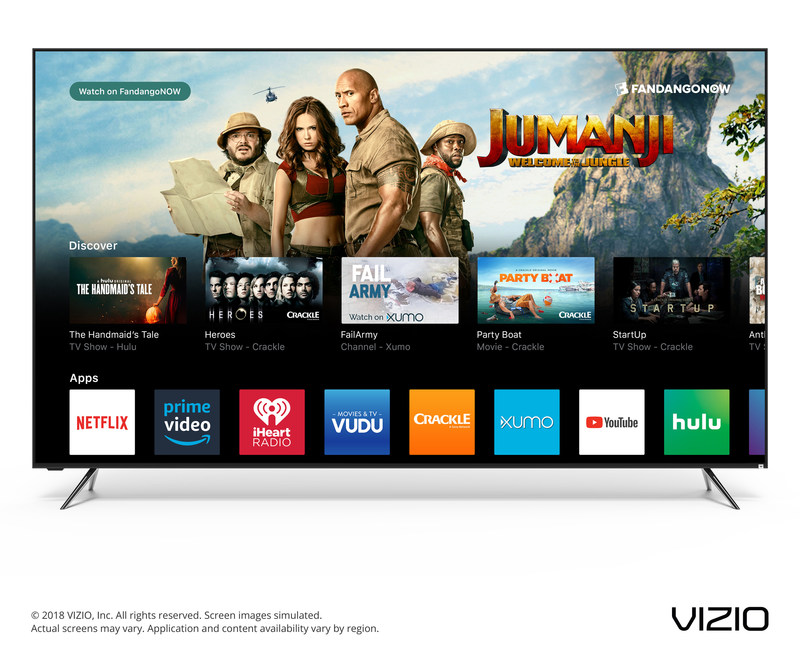 VIZIO Unveils Next Era of Smart TV with Launch of the 2018 SmartCast OS