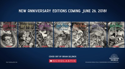 Scholastic Unveils New Covers For J.K. Rowling's Harry Potter Series, In Celebration…
