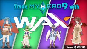 Crypto Collectible 'MyHero9' Partners with WAX and OPSkins Marketplace