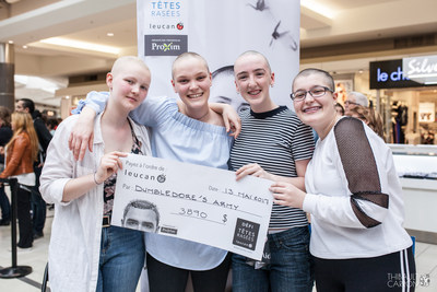 Leucan invites the population to take part in The Leucan Shaved Head Challenge. For more information, please visit tetesrasees.com (CNW Group/Leucan)