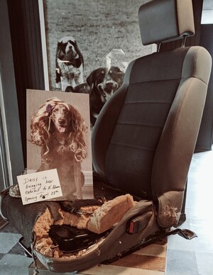 Rescue Dog Daisy Creates Exhibit at New Museum of Dog for Artweek