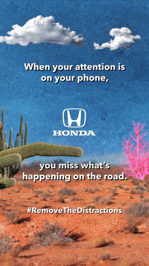 Honda alienta a los conductores a "eliminar las distracciones" en ocasión del Mes de la concientización sobre la conducción distraída