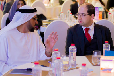 Abdul Nasser Al Mughairbi, Unit Manager at ADNOC, and Amir Husain, Founder and CEO of SparkCognition