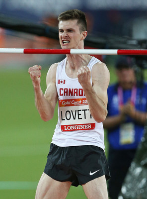 Django Lovett remporte la mdaille de bronze en saut en hauteur aux Jeux du Commonwealth 2018  Gold Coast, Australie. (Groupe CNW/Association canadienne des Jeux du Commonwealth)