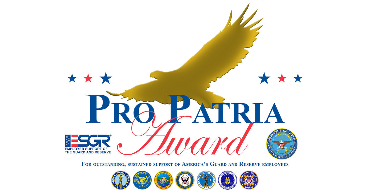 ESGR Honors Delta Risk with Prestigious Pro Patria Award for Support of ...