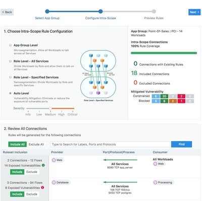 Automated vulnerability-based policy recommendations: mitigate vulnerabilities without breaking your application.