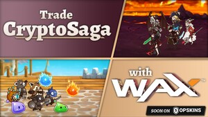 Crypto Collectible 'CryptoSaga' Partners with WAX and OPSkins Marketplace