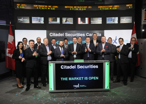 Citadel Securities Canada Opens the Market (CNW Group/TMX Group Limited)