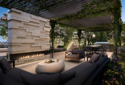 Rooftop and Outdoor Dining at 108 Leonard. Photo credit: DBOX
