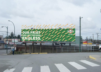 ‘OUR FRIES ARE ENDLESS, LIKE THE RAIN.’ WHITE SPOT, BC’S OWN. (CNW Group/White Spot)