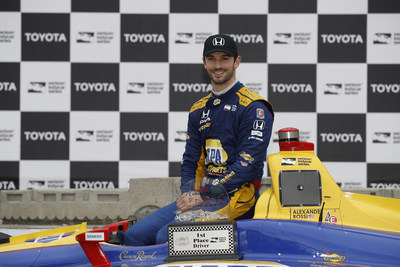 Alexander Rossi scored a dominant IndyCar victory for Honda and Andretti Autosport team Sunday at the Grand Prix of Long Beach. (PRNewsfoto/Honda Racing/HPD)