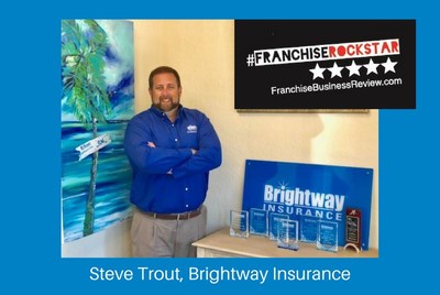 Franchise Business Review named Brightway's Steve Trout a 2018 Franchisee Rockstar.