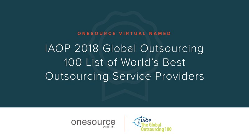 OneSource Virtual Named to IAOP 2018 Global Outsourcing 100 List