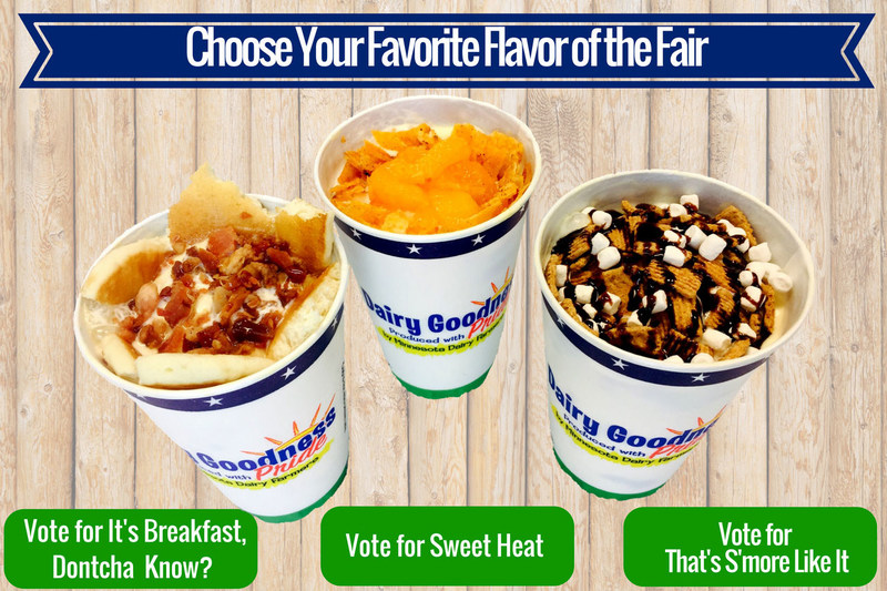 From Sweet & Savory to Salty & Crunchy, Midwest Dairy Asks Public to vote on which exclusive malt and sundae flavor will be served in the Dairy Building during the 12 days of the 2018 Minnesota State Fair.