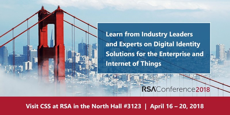 CSS to Showcase Futureproof Digital Identity Solutions for Today’s Enterprise & Internet of Things (IoT) at RSA Conference 2018. Next Generation, Crypto-Agile Public Key Infrastructure (PKI) and Digital Certificate Management Solutions Fit for Today’s Enterprise and the Post-Quantum Computing Era.