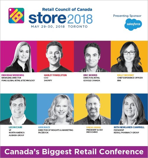 Top retail top influencers speak at STORE 2018 (CNW Group/Retail Council of Canada)