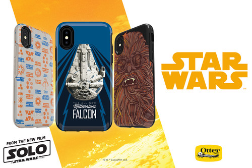 Solo: A Star Wars Story collection on OtterBox Symmetry Series, available now, defends Apple and Samsung devices from drops, dings and blaster bolts. The new cases display three galactic designs in a salute to the new movie Solo: A Star Wars Story.