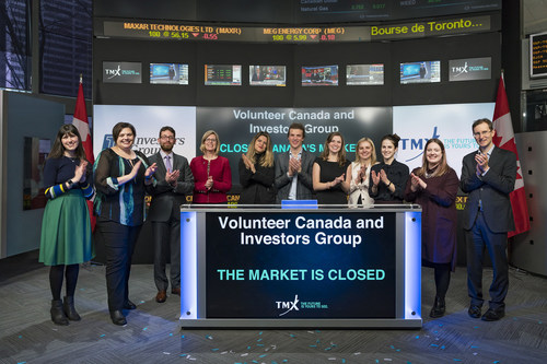 Volunteer Canada and Investors Group Closes the Market (CNW Group/TMX Group Limited)