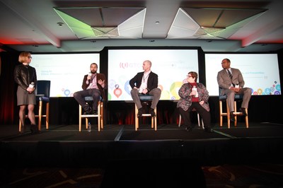 From left – Laura Noren, Adjunct Professor at New York University; Roman Yampolskiy, Associate Professor at University of Louisville; Joshua Soloway, Managing Partner at Soloway Group; Cathy Cooper, Senior Director of Enterprise Analytics at SAP; Anasse Bari, Professor at New York University