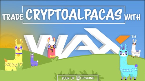 Crypto Collectible ‘CryptoAlpaca’ Partners with WAX and OPSkins Marketplace