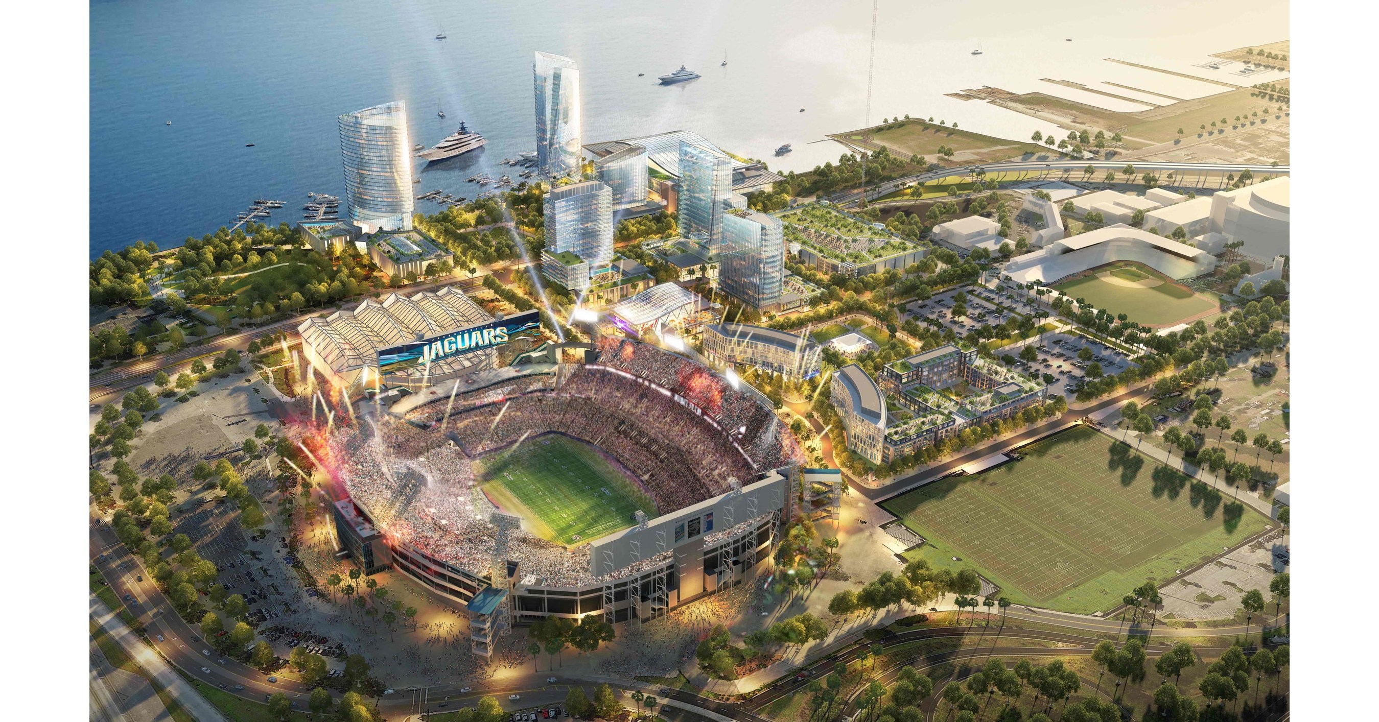 Aerial Photo of the EverBank Field Stadium Editorial Stock Image