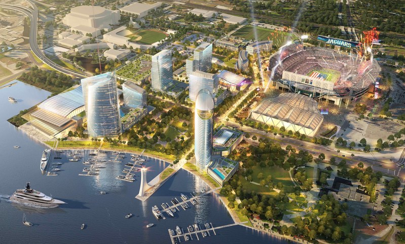 The development will create a vibrant, mixed-use neighborhood dedicated to bringing first-class amenities and experiences together 365 days a year just feet away from EverBank Field, Daily’s Place, Veterans Memorial Arena and the Baseball Grounds of Jacksonville.