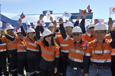 The project team, on the ground since February 2016, has been supporting the creation of Oyu Tolgoi, the world's largest underground mine, capable of producing copper for the global market for the next 100 years. (PRNewsfoto/Proudfoot)