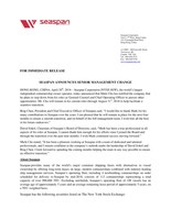Seaspan Announces Senior Management Change (CNW Group/Seaspan Corporation)