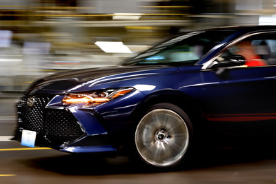 The fifth generation Avalon races off the assembly line at Toyota Motor Manufacturing, Kentucky in Georgetown. Production of the all-new 2019 model is now underway on the Toyota New Global Architecture (TNGA) platform, representing the “future of Toyota manufacturing"