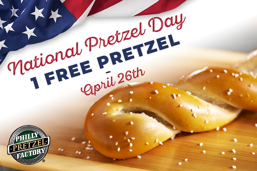 Philly Pretzel Factory Announces Pretzels For Everyone On National Pretzel Day April 26 2018