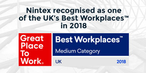 Nintex Recognised as one of the UK's Best Workplaces™ in 2018