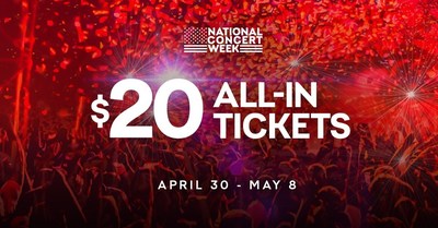 Live Nation Launches ‘National Concert Week’ With $20 All-In Ticket Offer Celebrating Kickoff to Summer Season