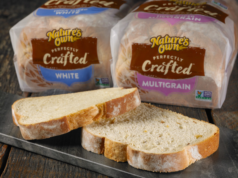 Nature’s Own, the number one selling bread brand in America, has announced two new offerings: Nature’s Own Perfectly Crafted Thick Sliced Multigrain and Nature’s Own Perfectly Crafted Thick Sliced White. Available nationwide, the artisan-inspired, thick-sliced bakery style breads contain no artificial preservatives, color or flavors, no high fructose corn syrup, and are Non-GMO Project Verified.